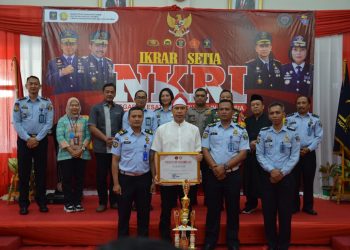 Narapidana Teroris Lapas Kelas IIA Salemba Ikrarkan Setia NKRI