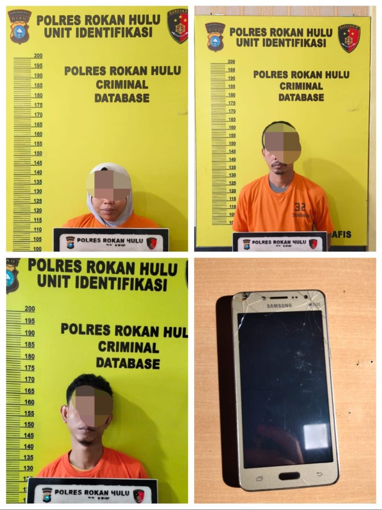 Tiga Pelaku Diringkus Polres Rohul, Berikut Barang Bukti