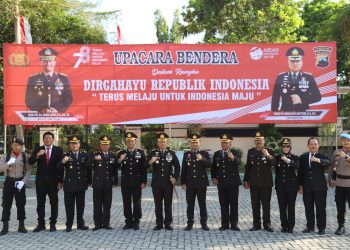 Polresta Pati Gelar Upacara Peringati Hari Kemerdekaan RI ke 78