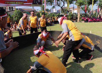 Rasa Kebersamaan, Polres Kudus Rayakan Berbagai Lomba