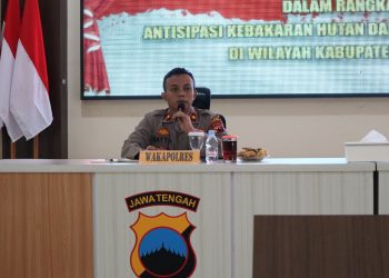 Antisipasi Kebakaran Hutan, Wakapolres Kudus Gelar Rakor Penanganan Karhutla