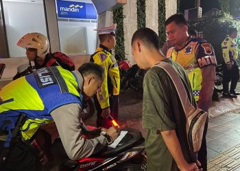 Satlantas Polresta Pati Gelar Razia Balap Liar dan Knalpot Brong