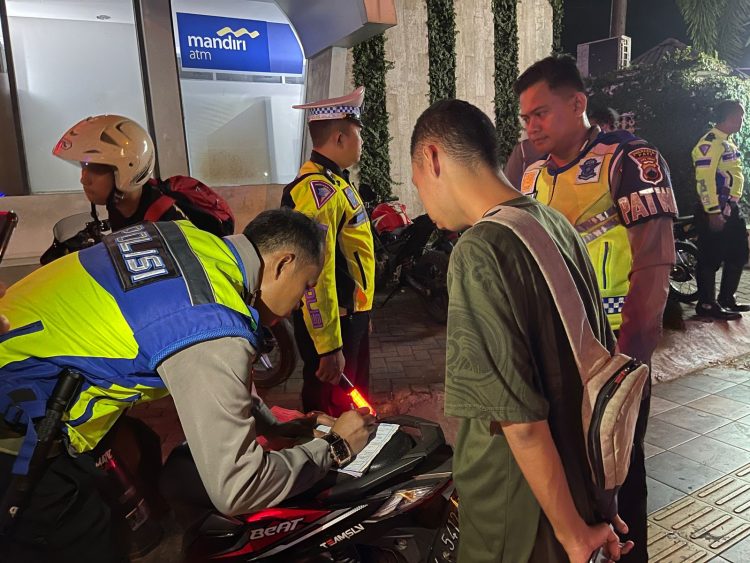 Satlantas Polresta Pati Gelar Razia Balap Liar dan Knalpot Brong