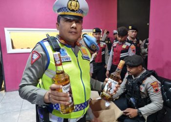 Patroli dan Razia Miras, Polisi Sita Ratusan Botol