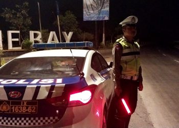Demi Kenyamanan Masyarakat, Personil Satlantas Polres Kendal Laksanakan Patroli Malam