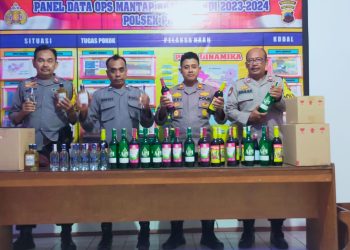 Pemilu 2024, Polsek Pati Gencarkan Razia Miras