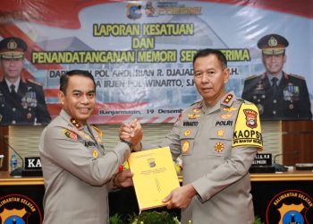 Irjen Pol Winarto Terima Laporan Kesatuan Polda Kalsel