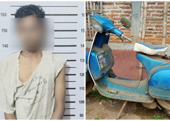 Polisi Bekuk DA “Maling Kendaraan Vespa”