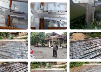 Cek Kualitas Pembangunan, Masyarakat dan Ketua BPD Karaban Minta APH dan Istansi Terkait Harus Turun