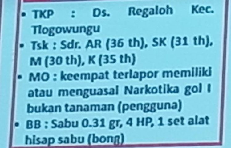 Rame !!! Polisi Bekuk Mantan DPRD Pati