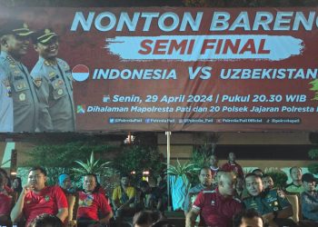 Semi Final Indonesia vs Uzbekistan !!! Kapolresta Pati Gelar Nobar