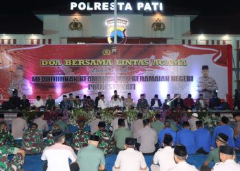 Doa bersama Lintas Agama, Kapolresta Pati : Wujudkan Kedamaian Negeri