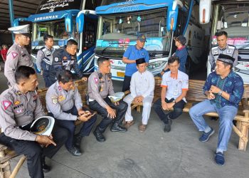 Antisipasi Kerawanan !! Bus Pariwisata di Cek Polisi dan Dishub Kudus