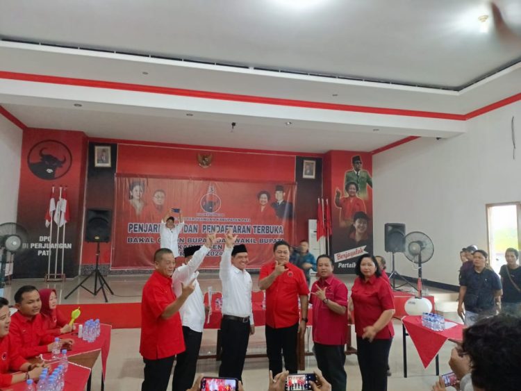 Ali Badrudin : Kandidat Cabup dan Cawabup Pati Mendaftar di Kantor DPC PDI-Perjuangan