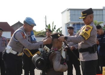 Sejauh 25 Kilometer, Kapolresta Pati Buka Pembinaan Fisik dan Longmarch