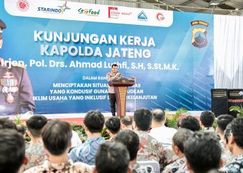 Semakin Maju Perekonomian di Pabrik, Kapolda Jateng : Semangati Para Buruh