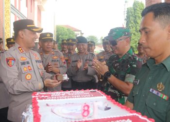 Kejutan HUT Bhayangkara ke 78, Komandan Kodim 0718/Pati Hadir