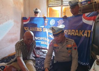 Bantuan di Serahkan !! Satlantas Polresta Pati Peduli Korban Laka Lantas