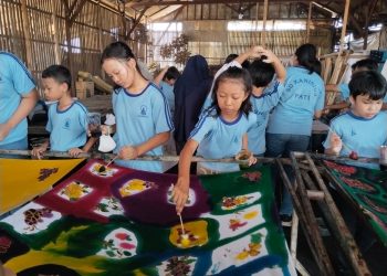Pengetahuan Wisata Batik, Kini Siswa Kanisius Pati di Kenalkan