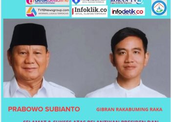 Kolaborasi Lembaga, Selamat Pelantikan Prabowo – Gibran Presiden – Wakil Presiden RI