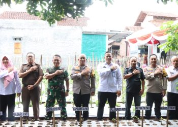 Kapolresta Pati Mendukung Program Ketahanan Pangan Melalui Launching Gugus Tugas Polri Serentak