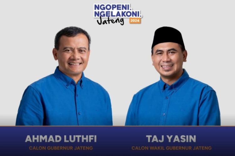 Ahmad Luthfi – Taj Yasin Menang Pilgub Jateng 2024, Gerindra Jateng Klaim Unggul Real Count