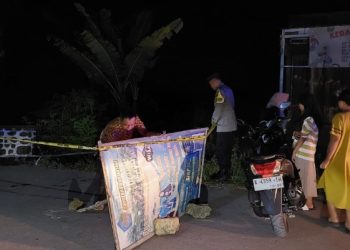 Hujan Deras Sebabkan Jembatan Longsor, Polisi Lakukan Pengamanan