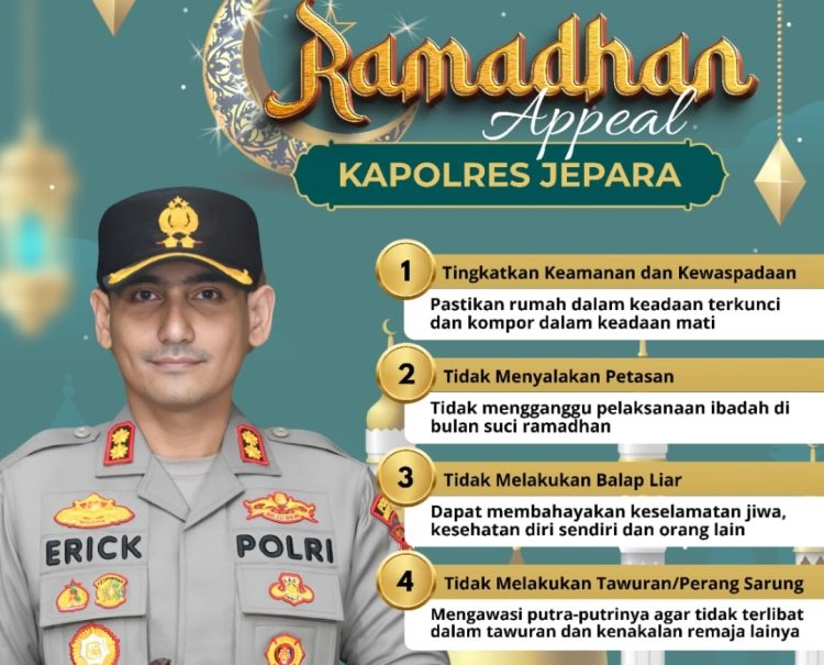 Hindari Balap Liar dan Petasan, Kapolres Jepara Keluarkan Imbauan