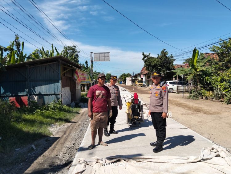Proyek Jalan Tayu – Dukuhseti Dipantau Kapolsek Tayu, Ini Langkah Antisipasi Macet