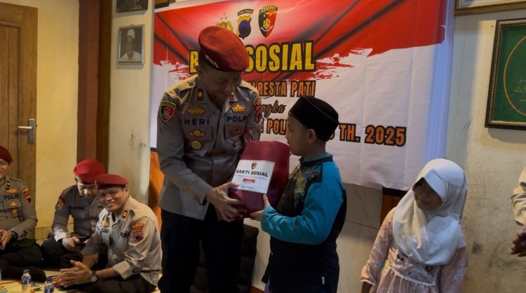 HUT ke-78, Sat Reskrim Polresta Pati Gelar Bhakti Sosial di Ponpes Sirojul Qur’an