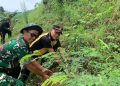 Cegah Bencana Alam, Kapolsek Kayen Gandeng TNI Hijaukan Alas Jurang Nganten