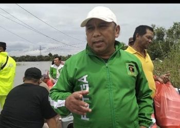 Ribuan Nasi Bungkus Menyasar Tiga Desa, H.Suwito : Aksi Peduli Korban Banjir