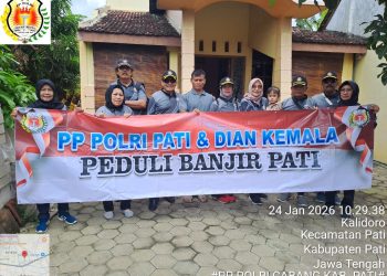 Korban Banjir, PP Polri Pati Salurkan Bansos Tahap Ketiga