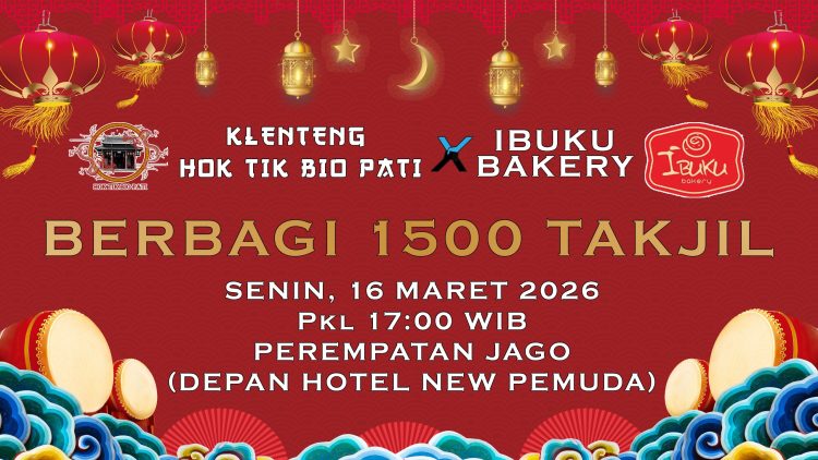 Klenteng Hok Tik Bio dan Ibuku Bakery Bagi 1.500 Takjil Untuk Pengendara