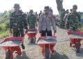 Betonisasi Jalan Dikerjakan, Sinergi TNI – Polri dan Warga Godo Jadi Inspirasi