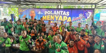 Ojol dan Difabel Ikut Polantas Menyapa Bersama Kakorlantas