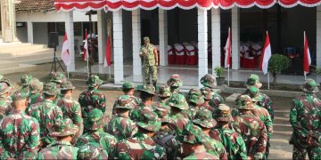 TMMD 128 Pati Hampir Selesai, Dansatgas Pimpin Apel Pagi