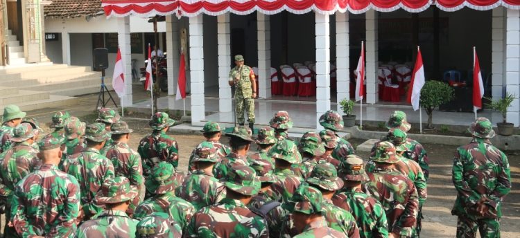TMMD 128 Pati Hampir Selesai, Dansatgas Pimpin Apel Pagi