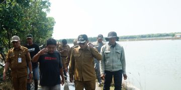 Petani Tambak Terdampak Rob, Plt Bupati dan Urip Cek Lokasi