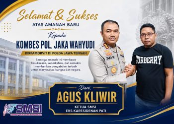 SMSI Sambut Kapolresta Pati Baru, Agus Kliwir Apresiasi Pengabdian Kombes Pol. Jaka Wahyudi