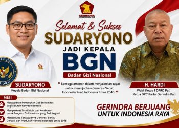 H. Hardi Ucapkan Selamat, Sudaryono Dipercaya Pimpin BGN