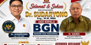 H. Hardi Ucapkan Selamat, Dr. Sudaryono Eng., M.M, MBA Dipercaya Pimpin BGN
