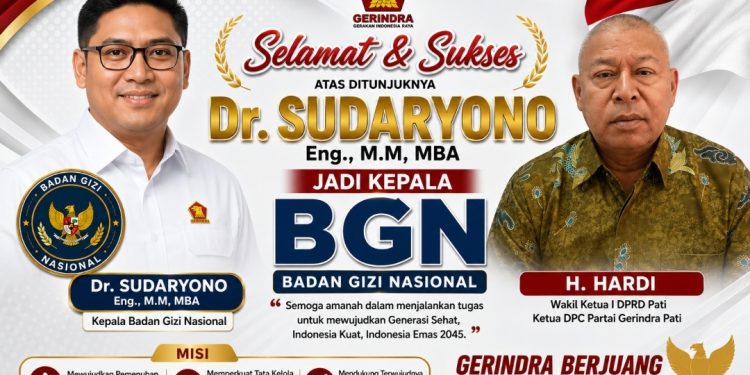 H. Hardi Ucapkan Selamat, Dr. Sudaryono Eng., M.M, MBA Dipercaya Pimpin BGN