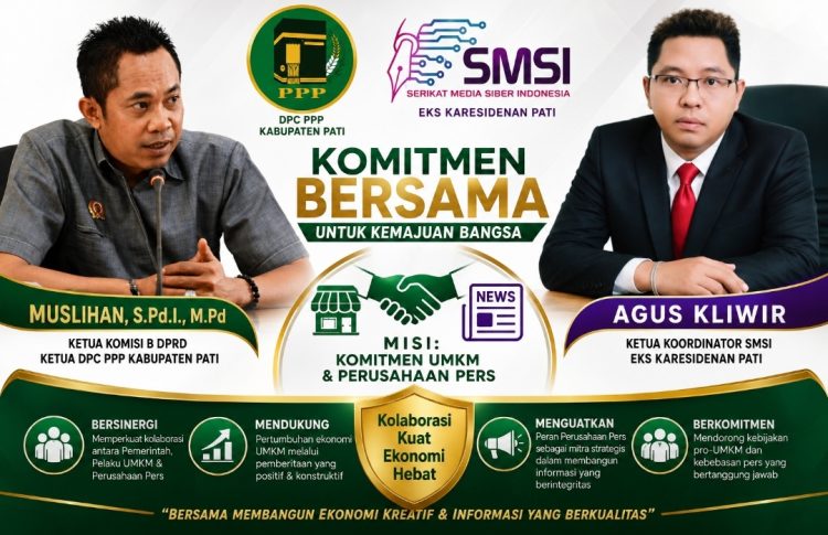 UMKM Pati Butuh Panggung Publikasi, Ketua Komisi B dan SMSI Sepakat Perkuat Kolaborasi Perusahaan Media