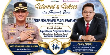 AKBP Mohammad Naik Jabatan ke Polda NTT, Agus Kliwir : Sosok Pemimpin Berdedikasi Tinggi