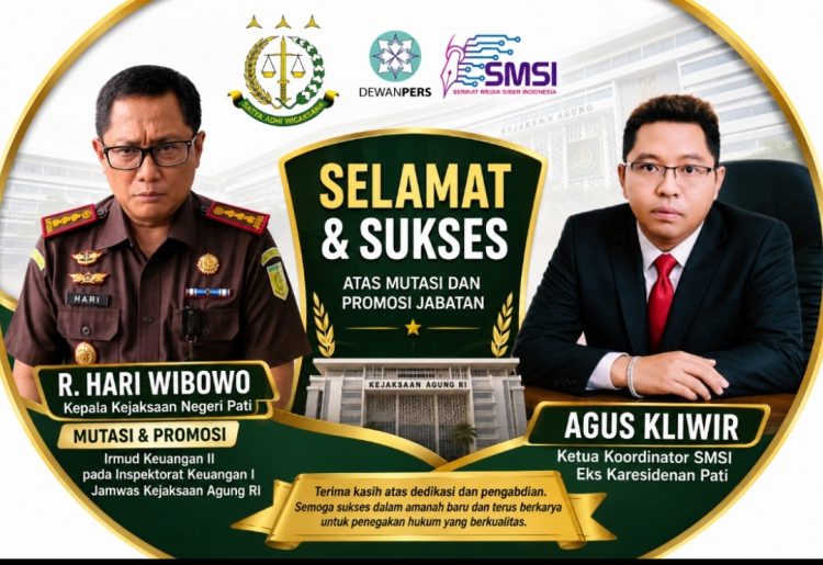Dari Pati ke Kejagung, Agus Kliwir Apresiasi R. Hari Wibowo Emban Amanah Baru