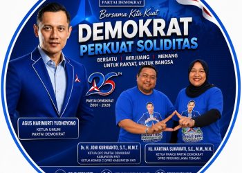 HUT ke-25 Partai Demokrat, Joni Kurnianto dan Kartina Sukawati Ajak Kader Perkuat Soliditas untuk Rakyat