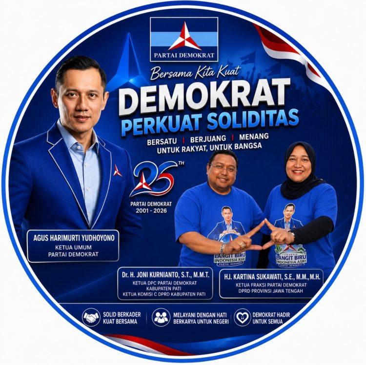 HUT ke-25 Partai Demokrat, Joni Kurnianto dan Kartina Sukawati Ajak Kader Perkuat Soliditas untuk Rakyat