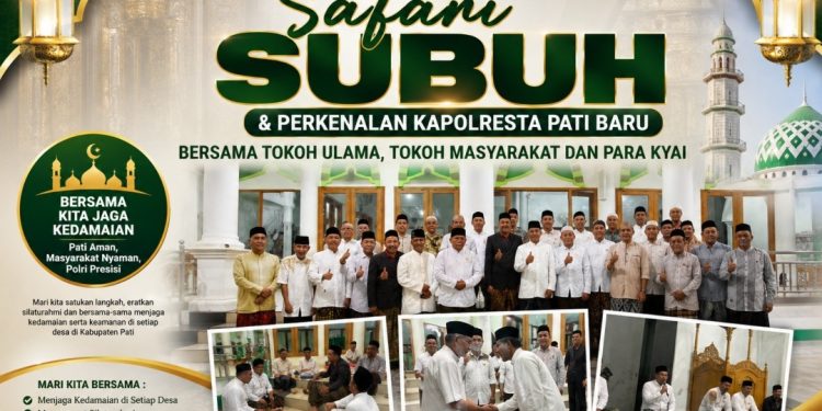 Safari Subuh Perdana di Tayu, Kapolresta Pati : Perkuat Silaturahmi dan Persaudaraan Umat