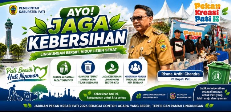 Pekan Kreasi 2026 Ramai, Plt Bupati Pati Ajak Warga Jaga Kebersihan